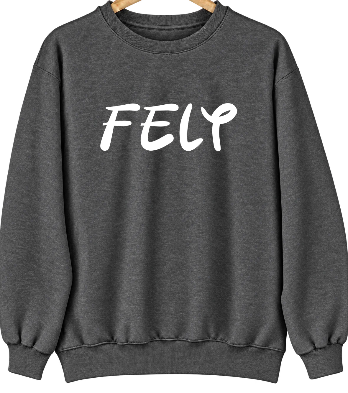 Felt, Oklahoma Hometown Crewneck — Dark Heather