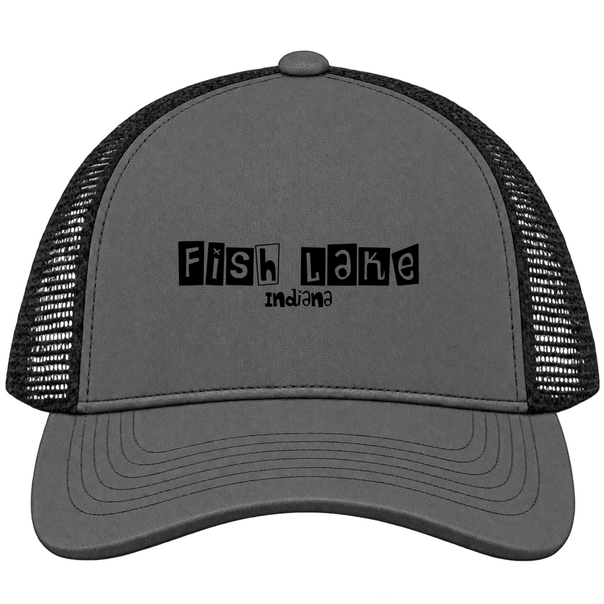 Fish Lake, Indiana Hometown Trucker Cap