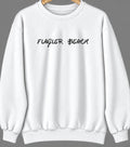 Flagler Beach, Florida Hometown Crewneck — White