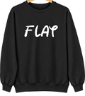 Flat, Alaska Hometown Crewneck — Black
