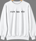 Flor del Rio, Texas Hometown Crewneck — White