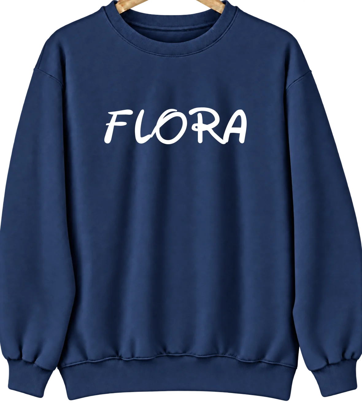 Flora, Mississippi Hometown Crewneck — Navy