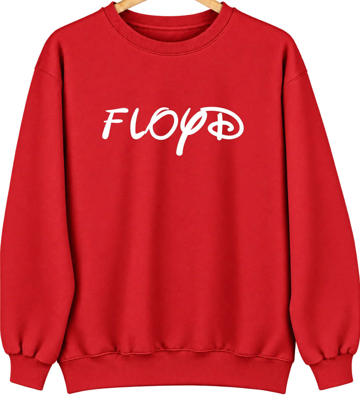 Floyd, New Mexico Hometown Crewneck — Red
