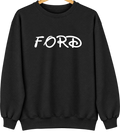 Ford, Kansas Hometown Crewneck — Black