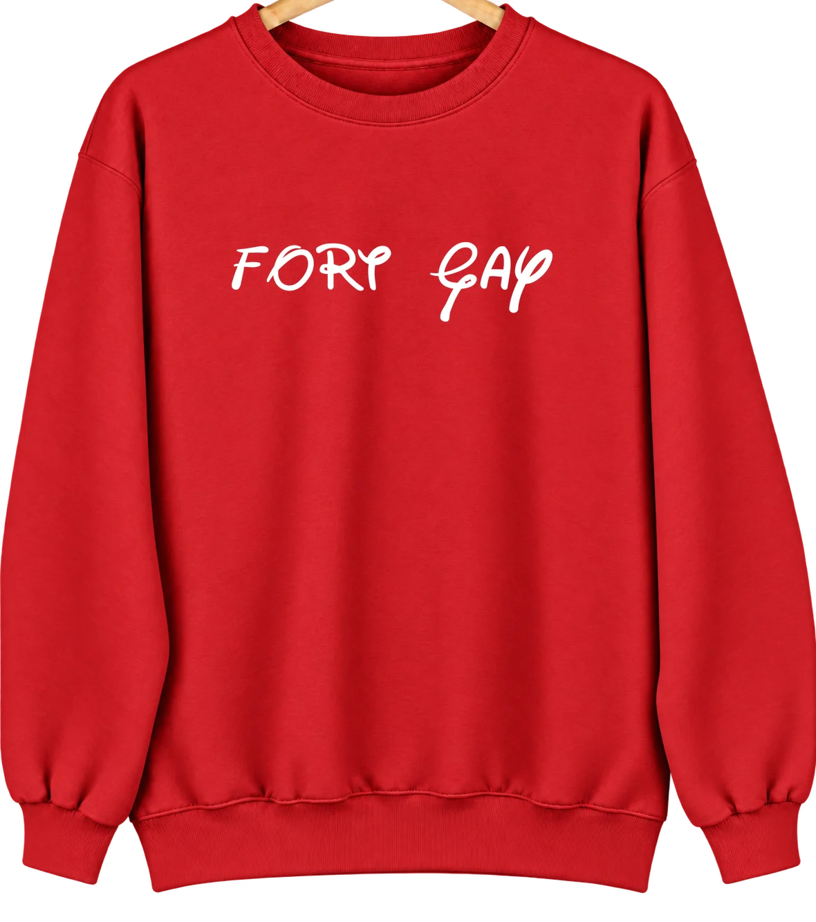Fort Gay, West Virginia Hometown Crewneck — Red