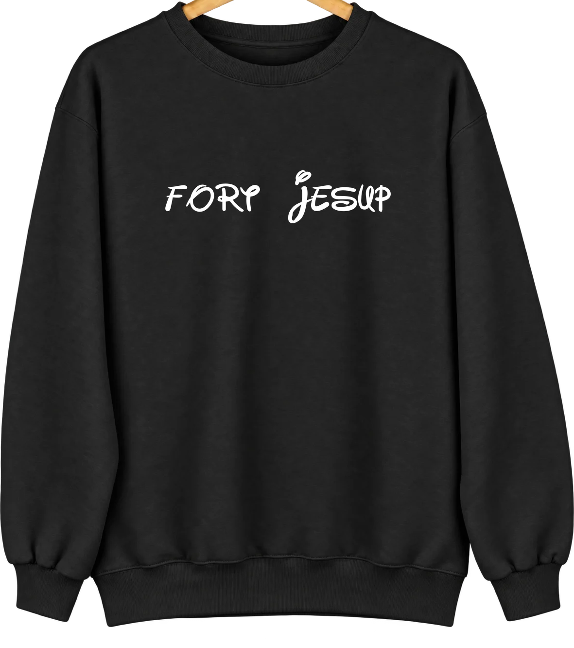 Fort Jesup, Louisiana Hometown Crewneck — Black