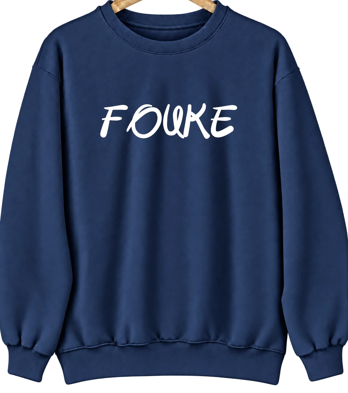 Fouke, Arkansas Hometown Crewneck — Navy