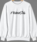 Francis, Oklahoma Hometown Crewneck — White