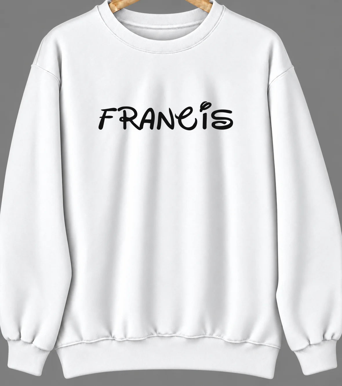 Francis, Oklahoma Hometown Crewneck — White
