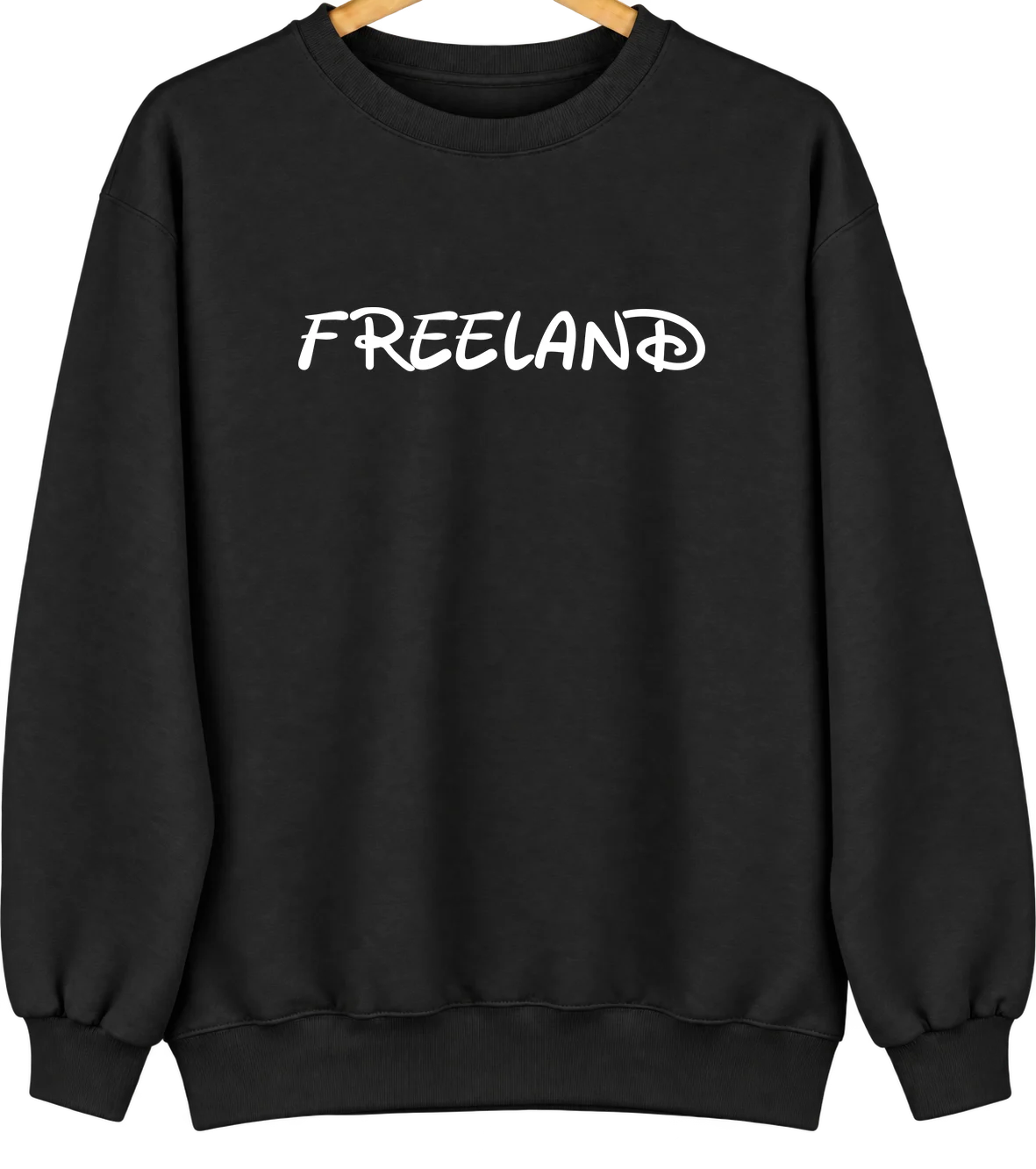 Freeland, Pennsylvania Hometown Crewneck — Black