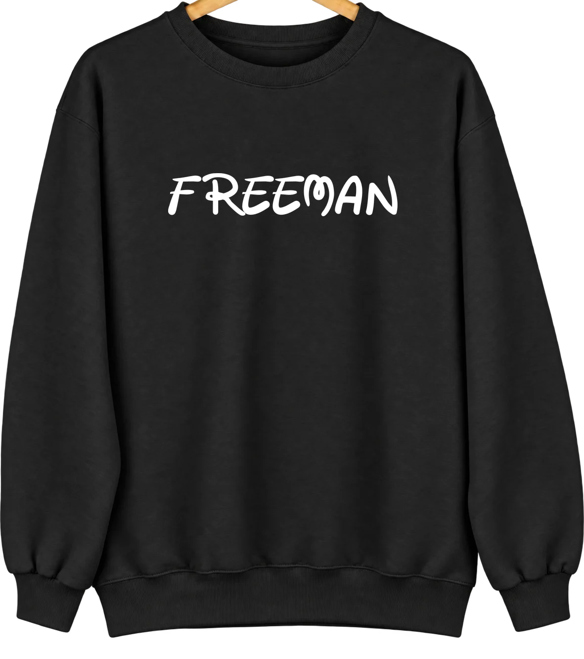 Freeman, Missouri Hometown Crewneck — Black