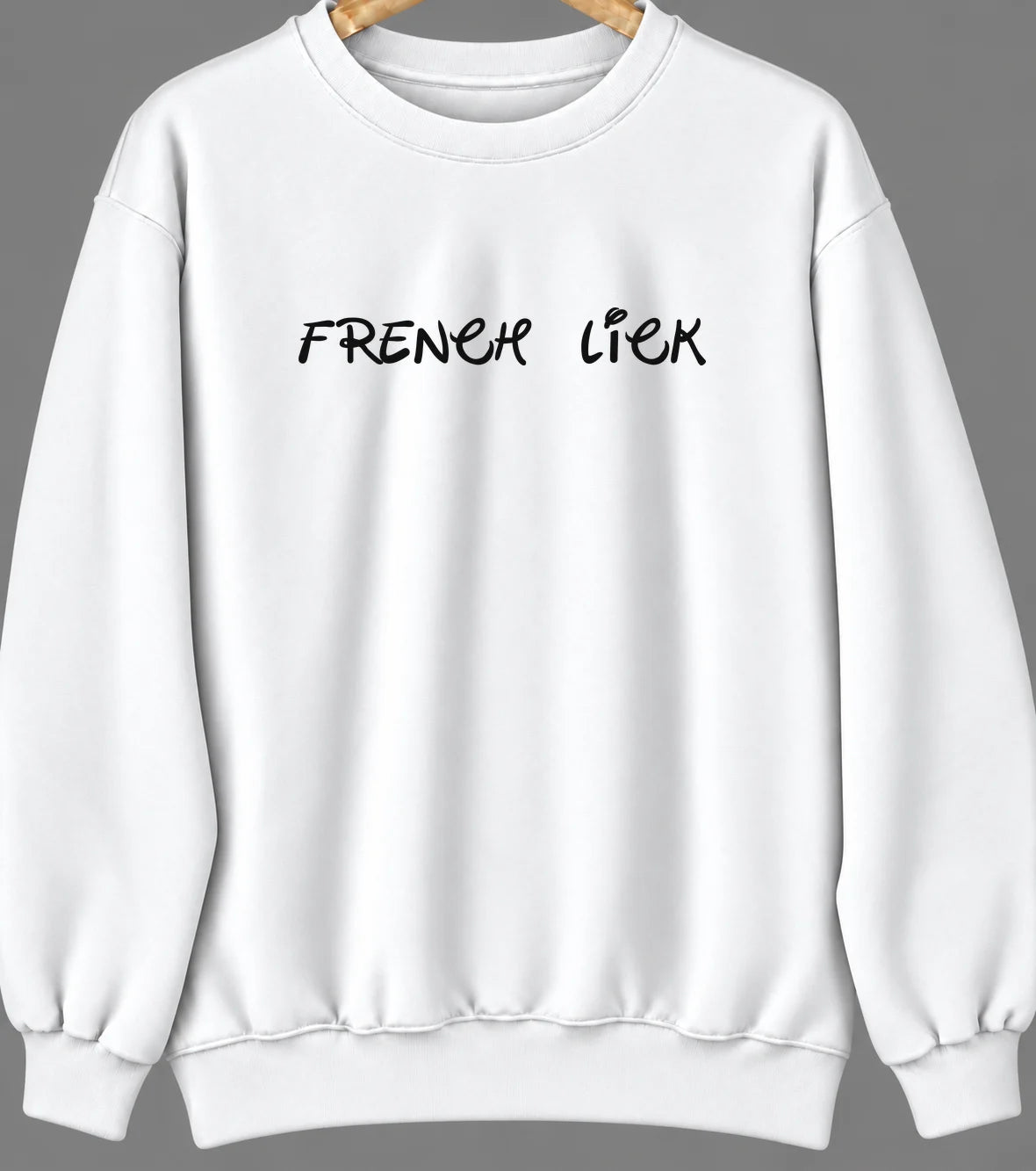 French Lick, Indiana Hometown Crewneck — White
