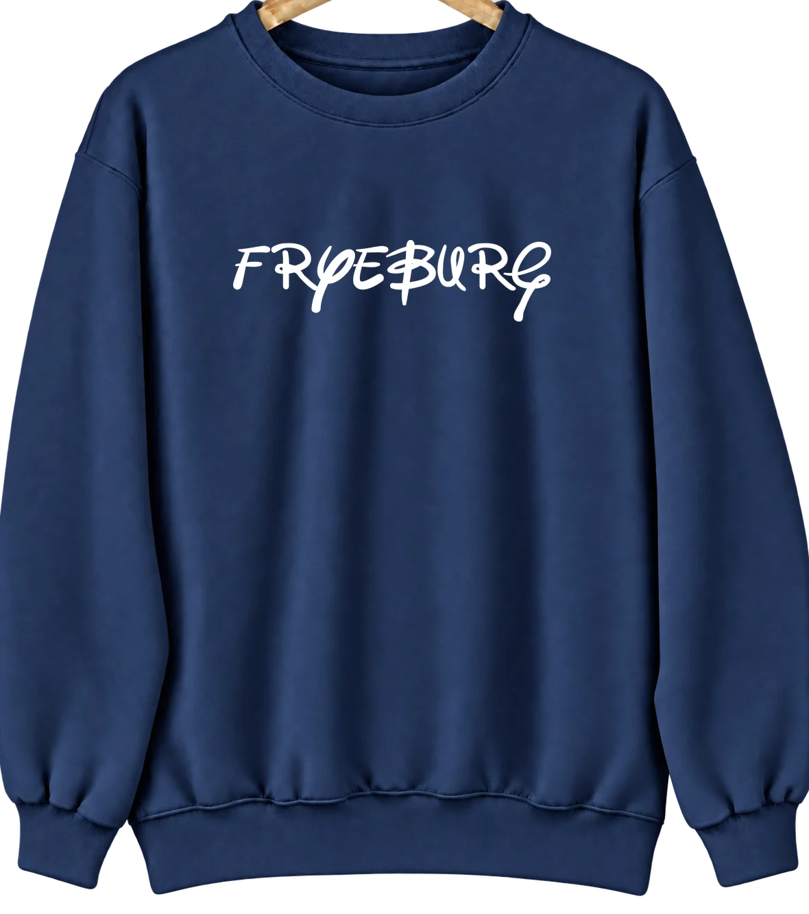 Fryeburg, Maine Hometown Crewneck — Navy
