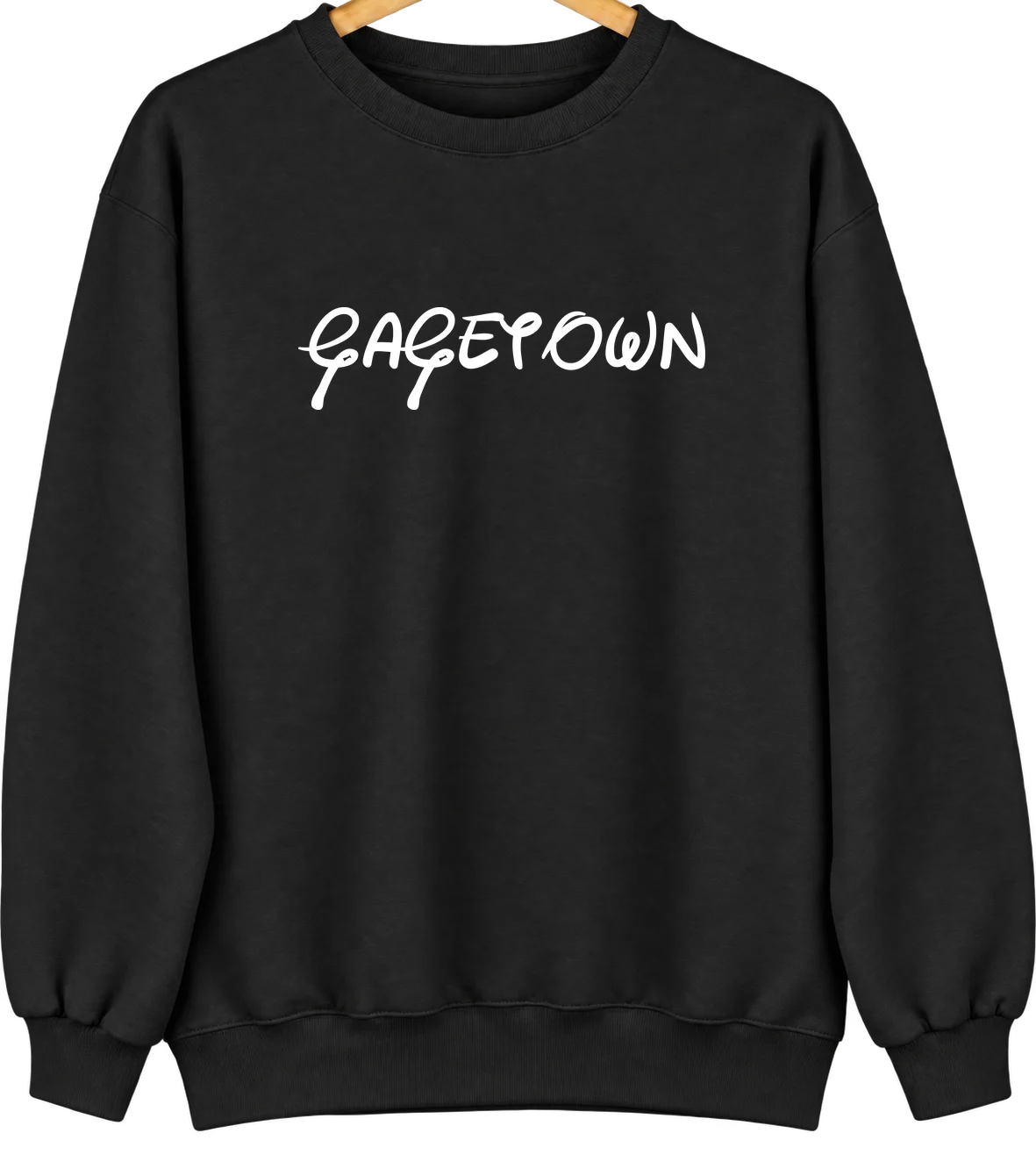 Gagetown, Michigan Hometown Crewneck — Black