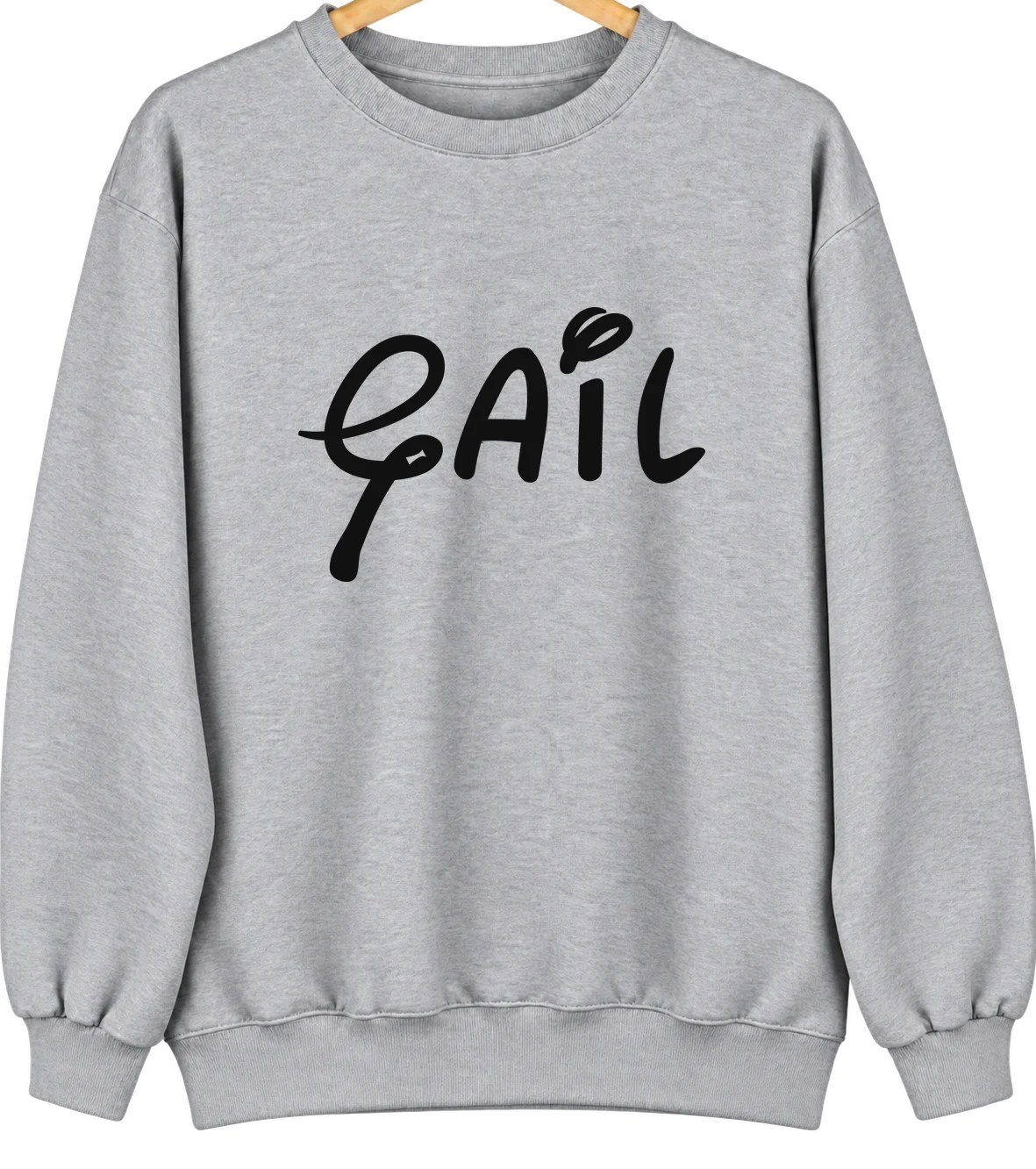 Gail, Texas Hometown Crewneck — Sport Grey