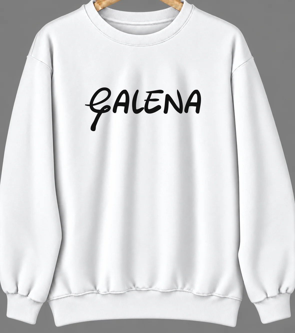 Galena, Alaska Hometown Crewneck — White
