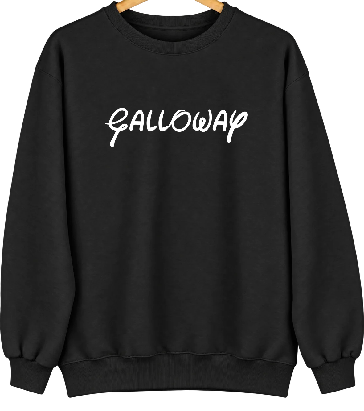 Galloway, West Virginia Hometown Crewneck — Black