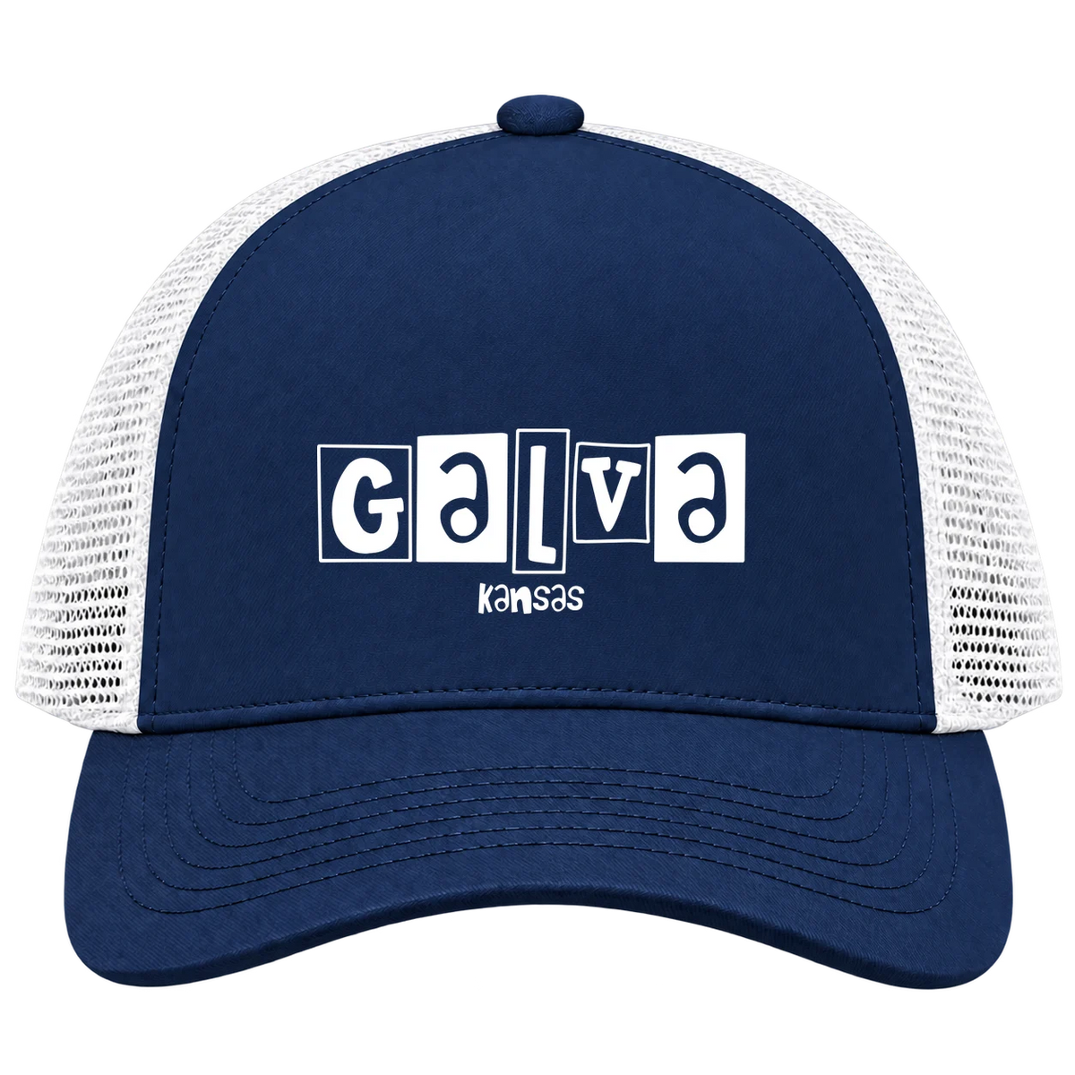 Galva, Kansas Hometown Trucker Cap