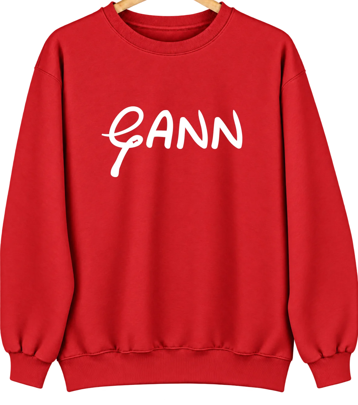 Gann, Ohio Hometown Crewneck — Red