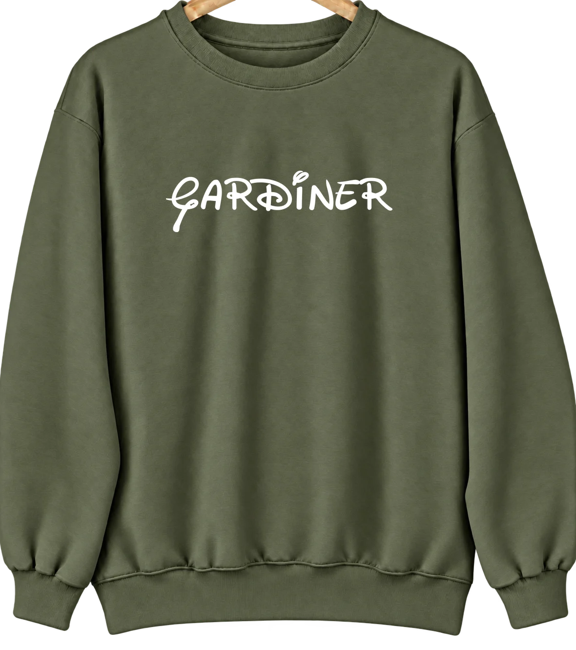 Gardiner, Oregon Hometown Crewneck — Military Green