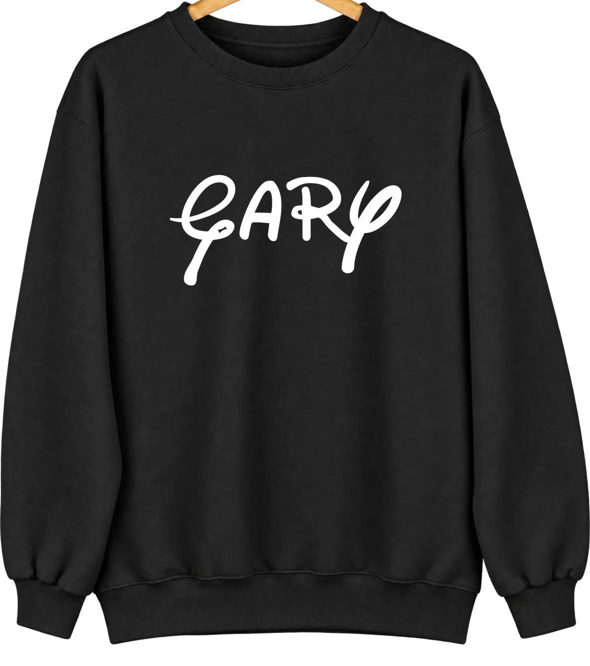 Gary, Minnesota Hometown Crewneck — Black