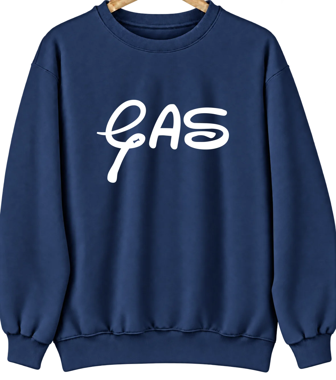 Gas, Kansas Hometown Crewneck — Navy