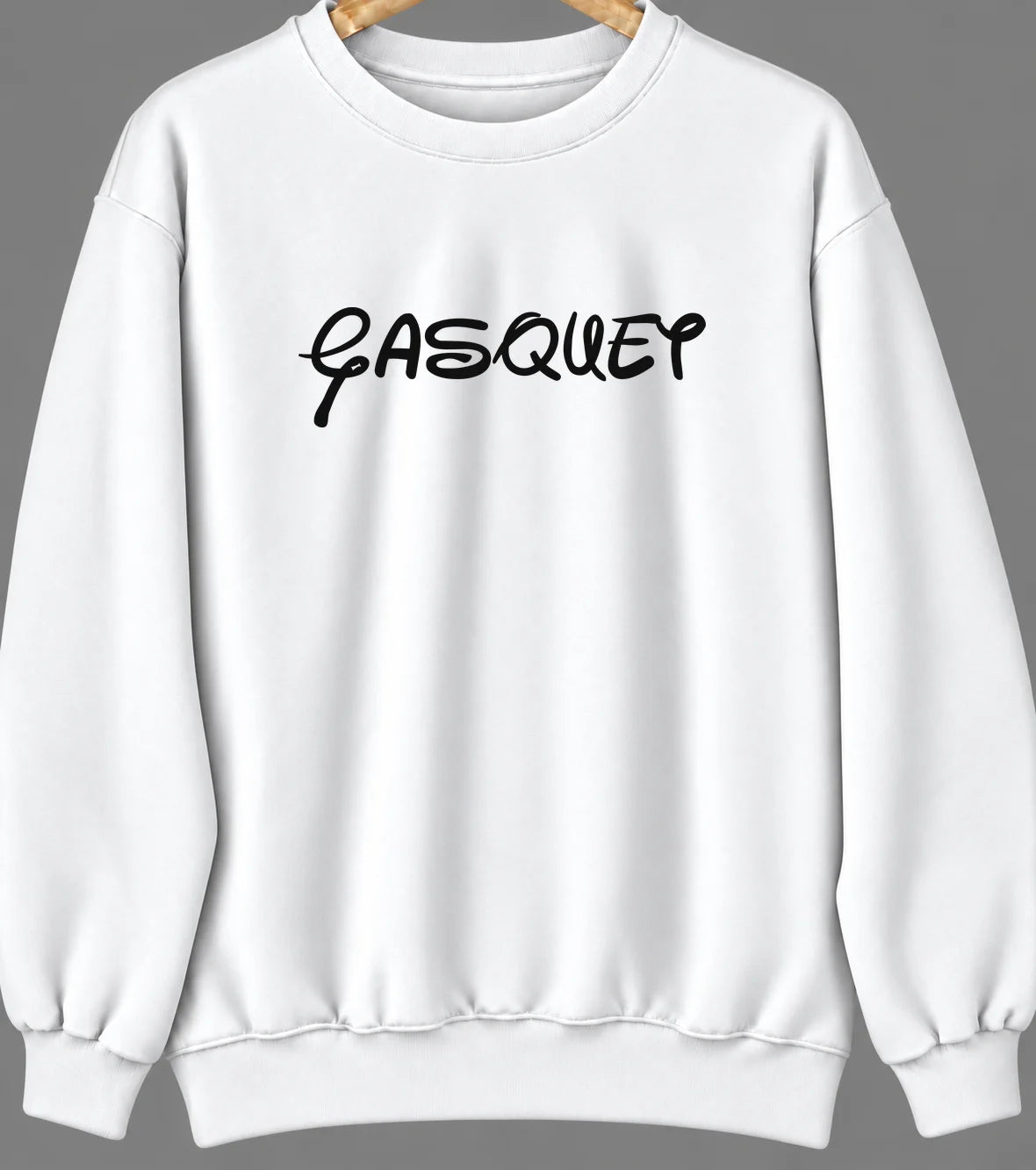 Gasquet, California Hometown Crewneck — White