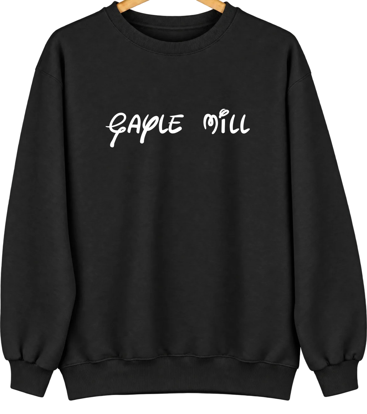 Gayle Mill, South Carolina Hometown Crewneck — Black