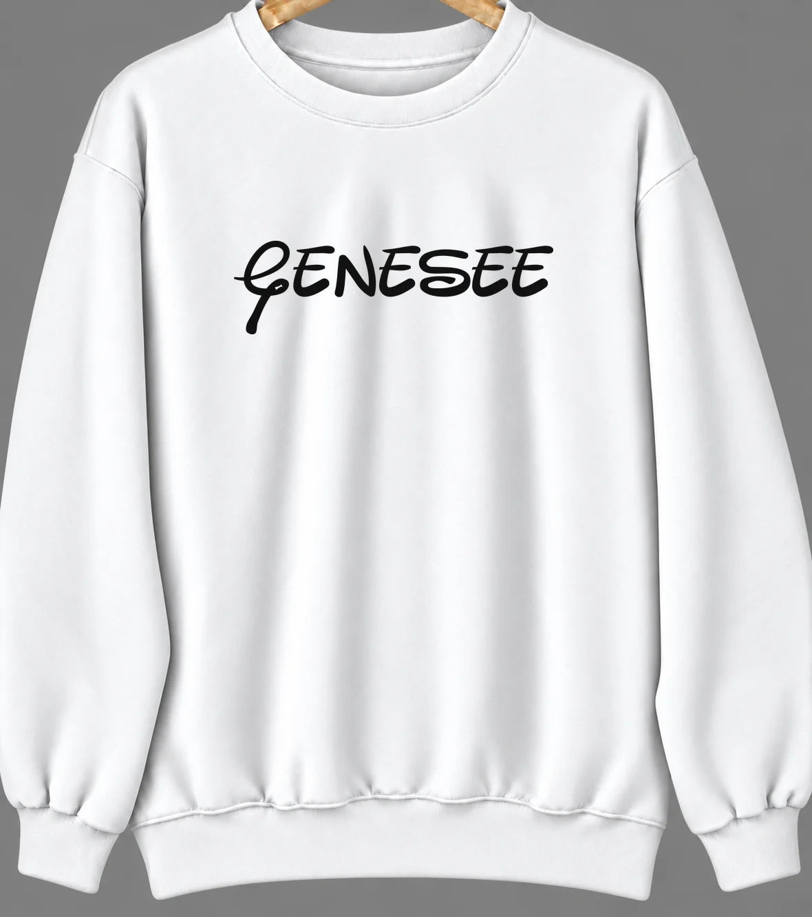 Genesee, Idaho Hometown Crewneck — White