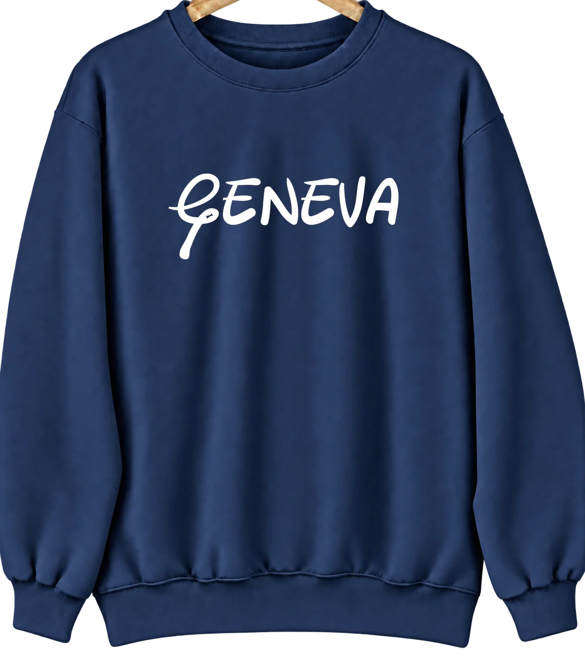 Geneva, Florida Hometown Crewneck — Navy