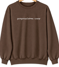Georgetown-Quitman County, Georgia Hometown Crewneck — Brown