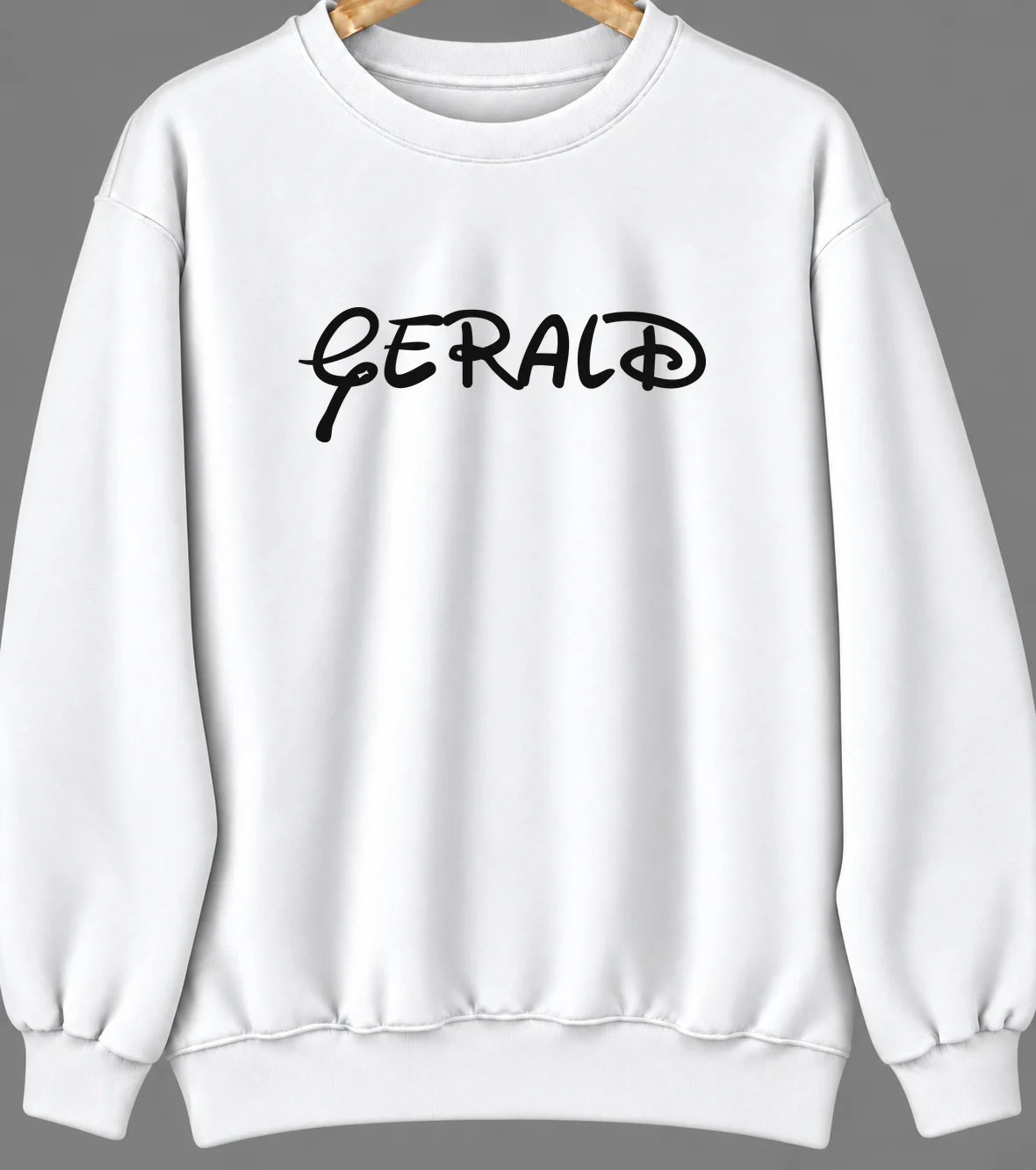 Gerald, Missouri Hometown Crewneck — White