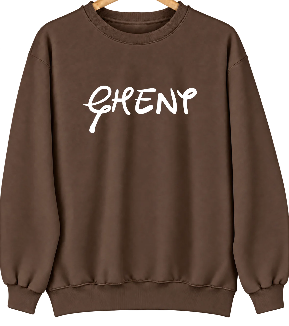 Ghent, New York Hometown Crewneck — Brown
