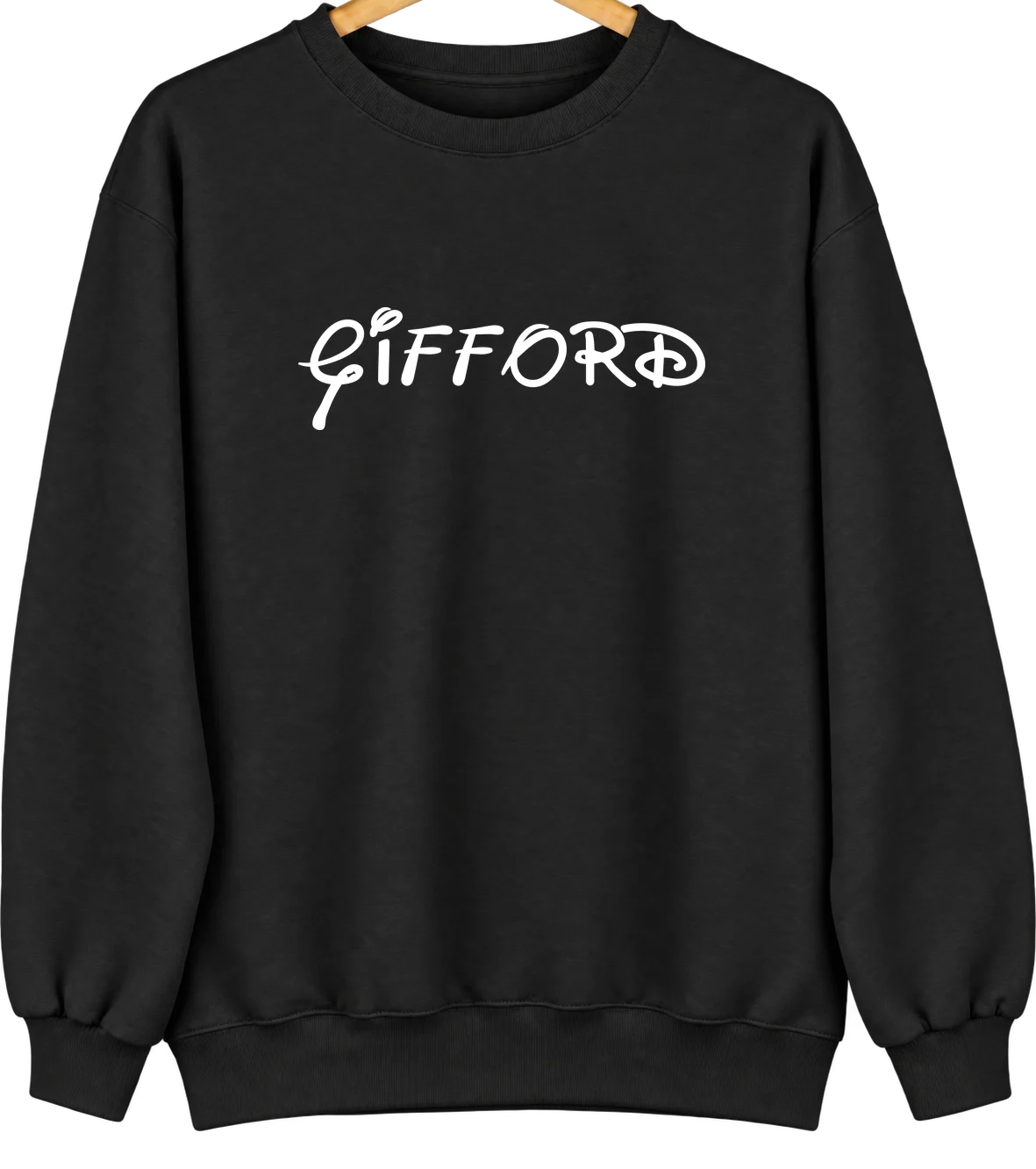 Gifford, Illinois Hometown Crewneck — Black