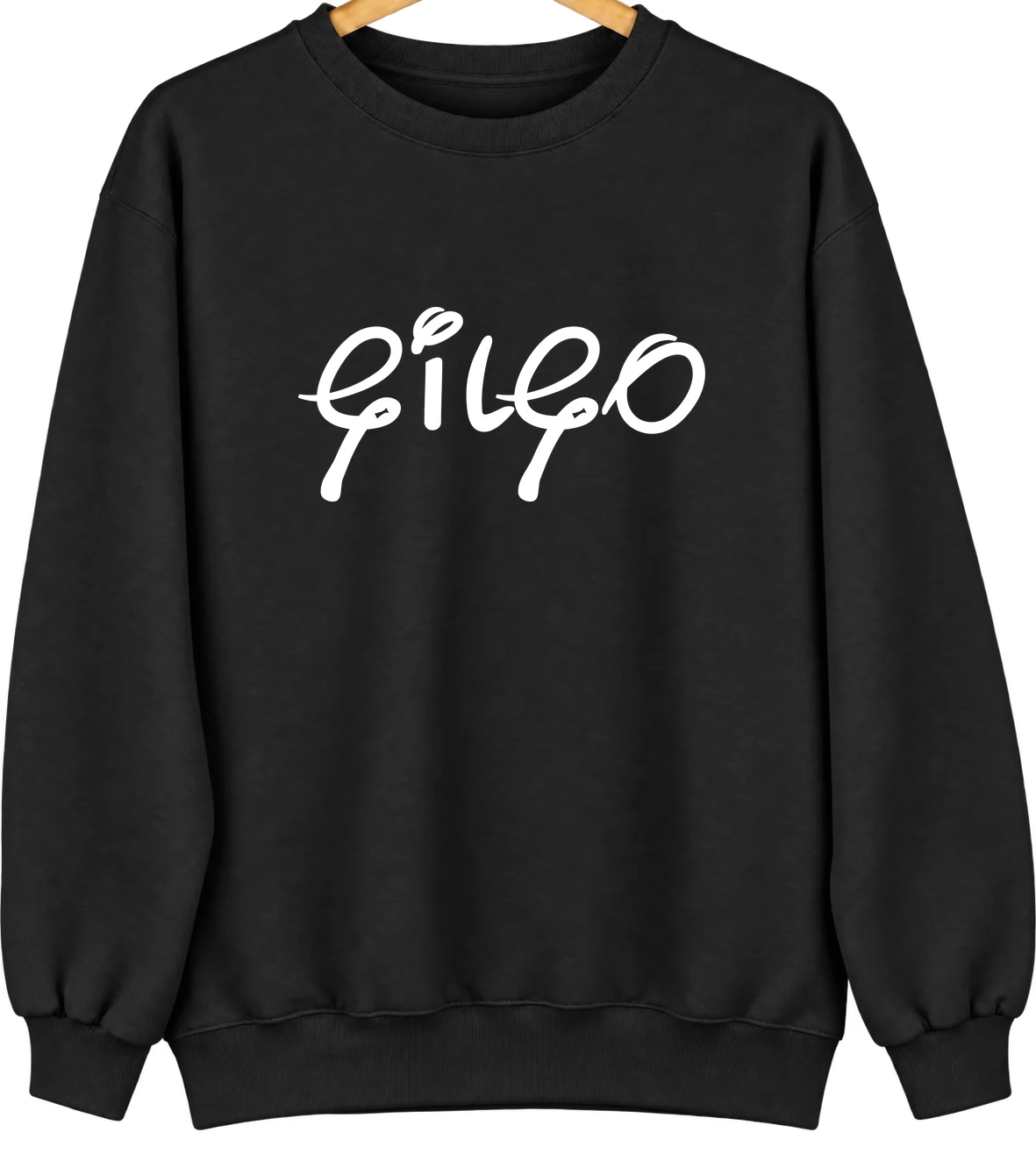 Gilgo, New York Hometown Crewneck — Black