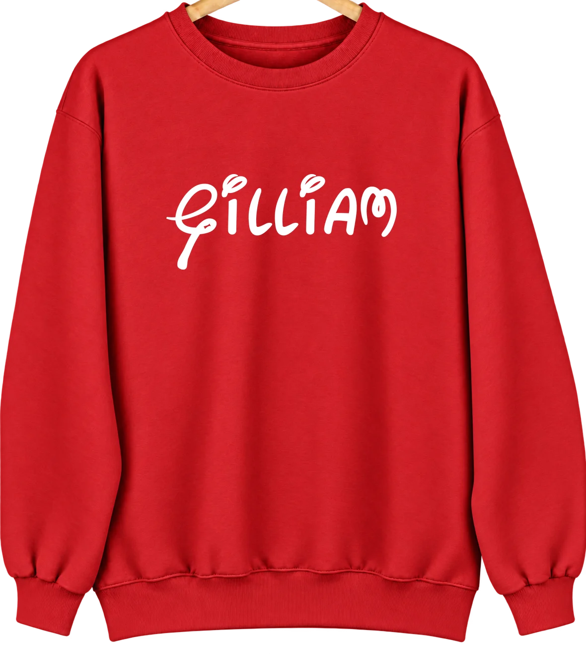 Gilliam, Missouri Hometown Crewneck — Red