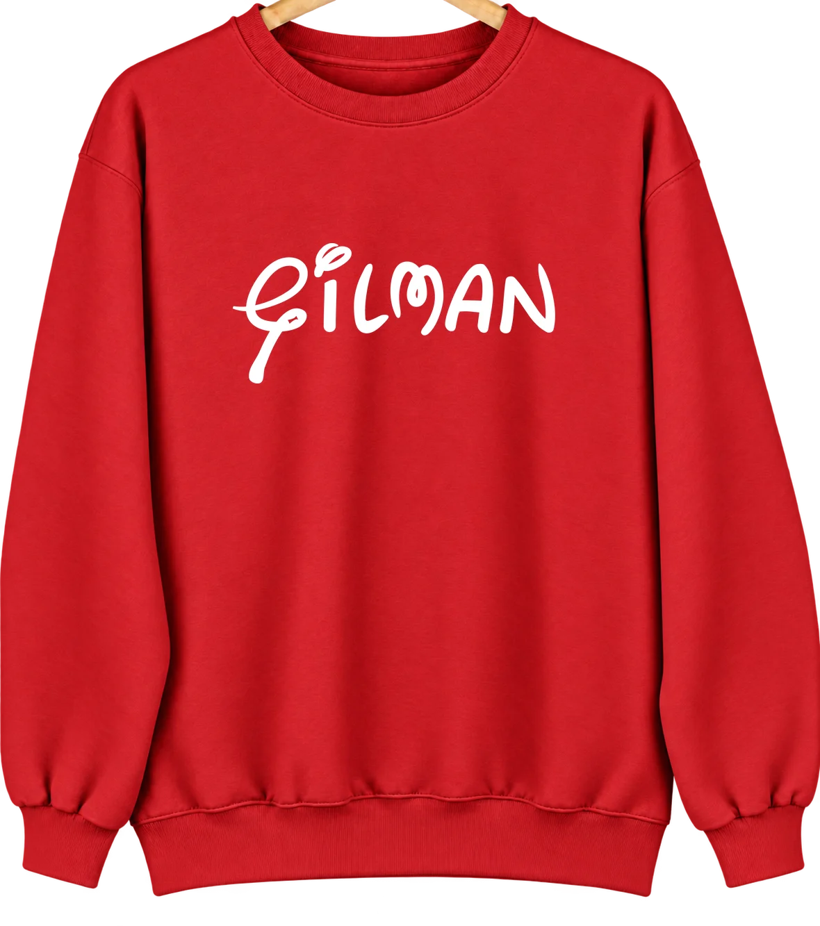 Gilman, Minnesota Hometown Crewneck — Red