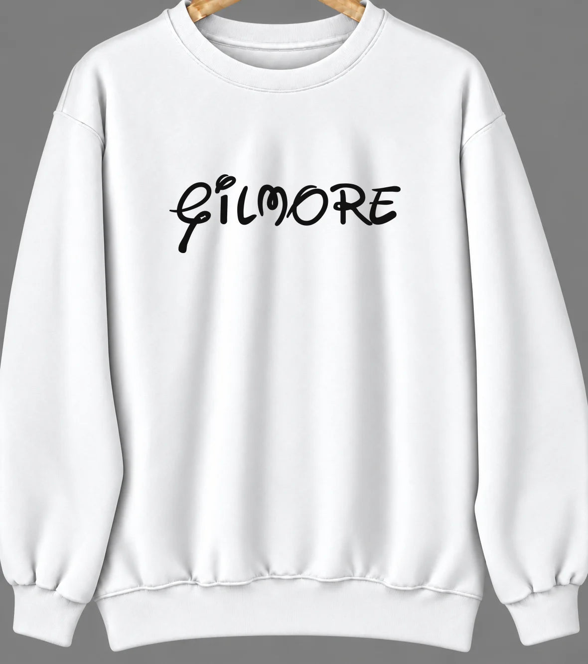 Gilmore, Arkansas Hometown Crewneck — White