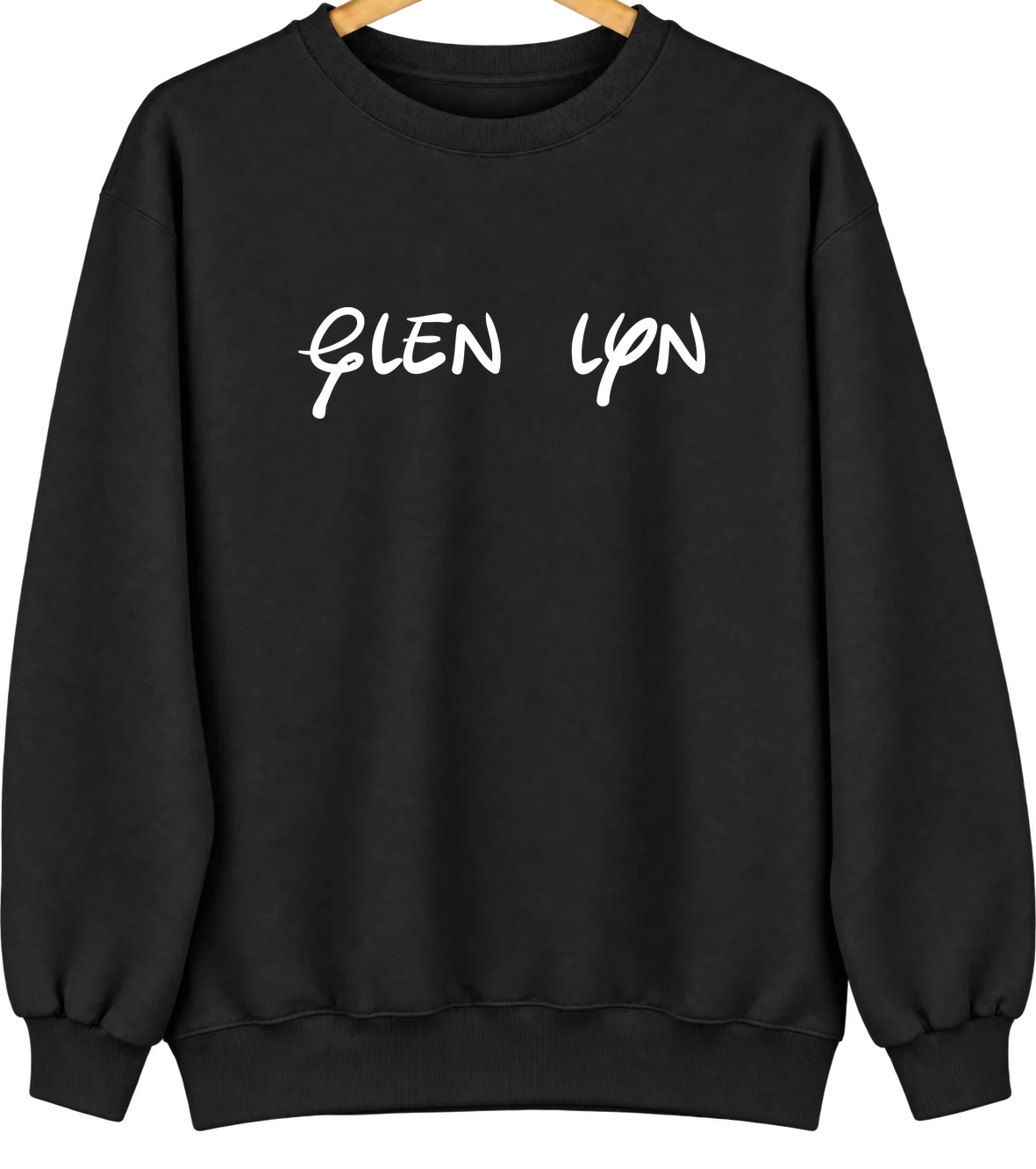 Glen Lyn, Virginia Hometown Crewneck — Black