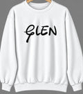Glen, Montana Hometown Crewneck — White