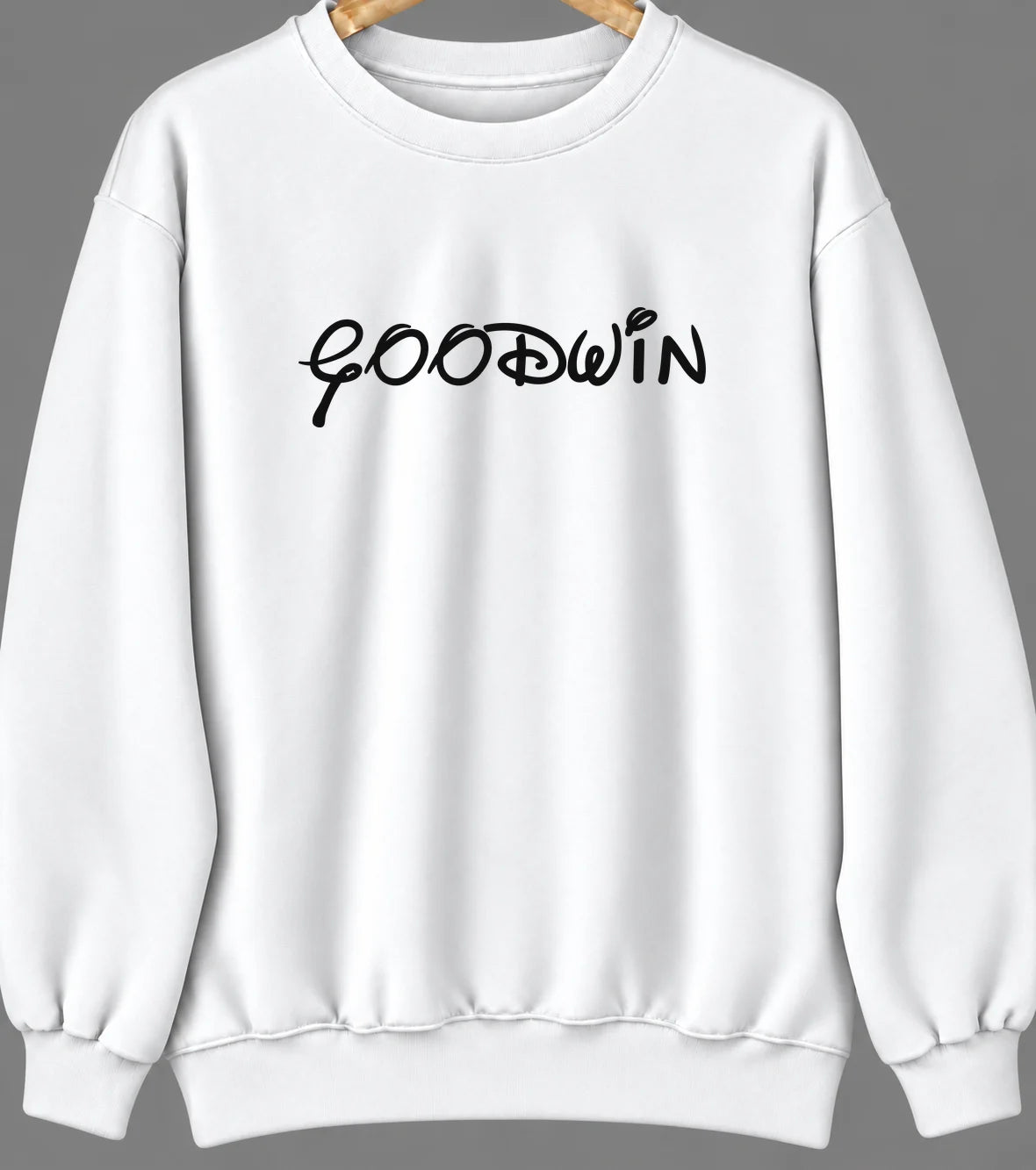 Goodwin, South Dakota Hometown Crewneck — White