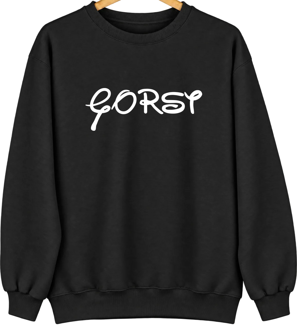 Gorst, Washington Hometown Crewneck — Black