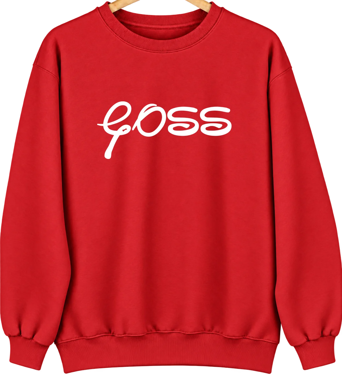 Goss, Missouri Hometown Crewneck — Red
