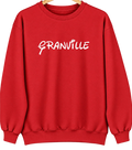 Granville, Illinois Hometown Crewneck — Red