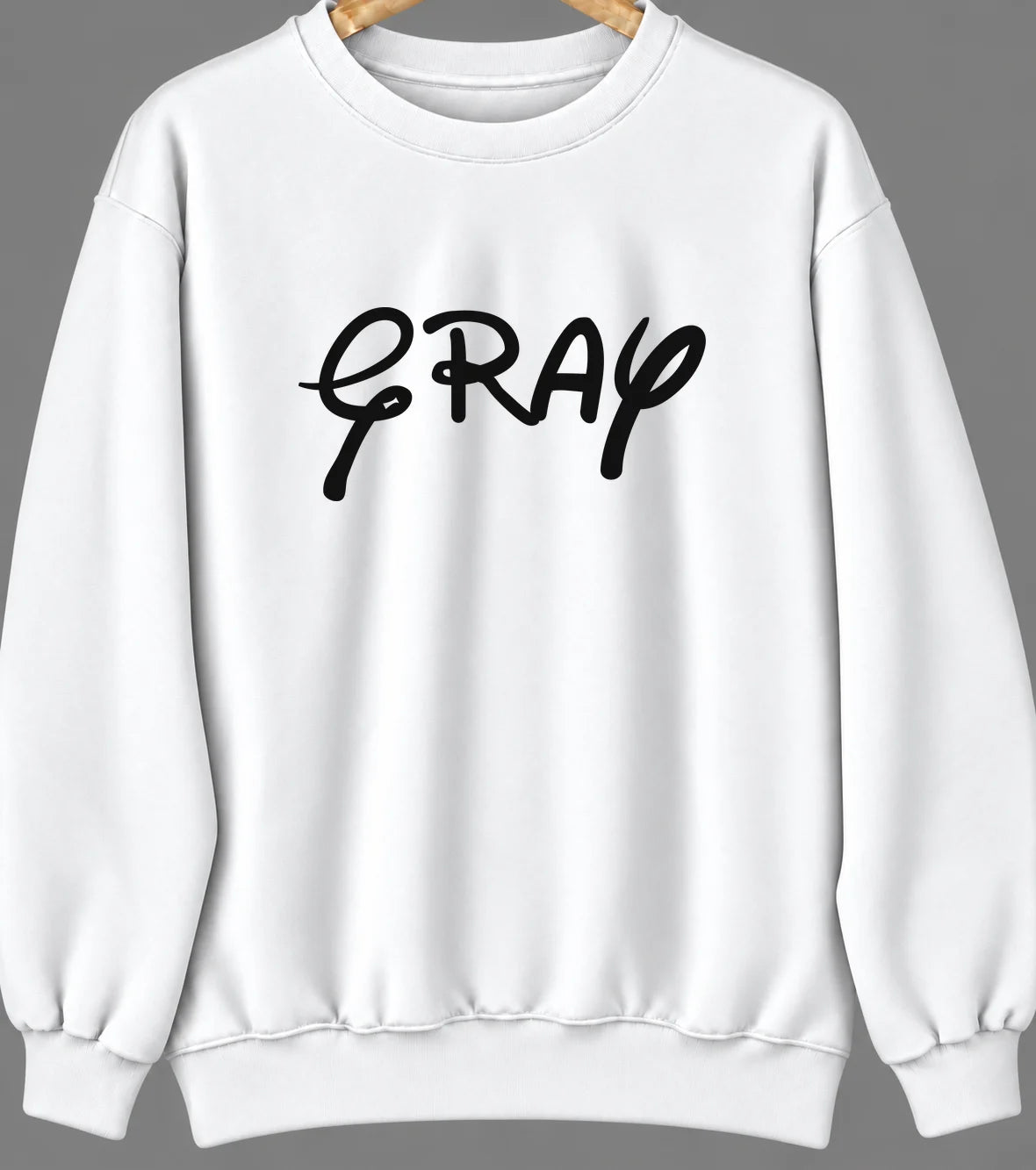 Gray, Iowa Hometown Crewneck — White