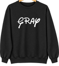 Gray, Louisiana Hometown Crewneck — Black