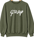 Gray, Maine Hometown Crewneck — Military Green