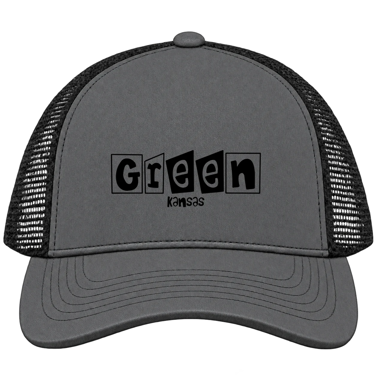 Green, Kansas Hometown Trucker Cap
