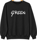 Green, Oregon Hometown Crewneck — Black