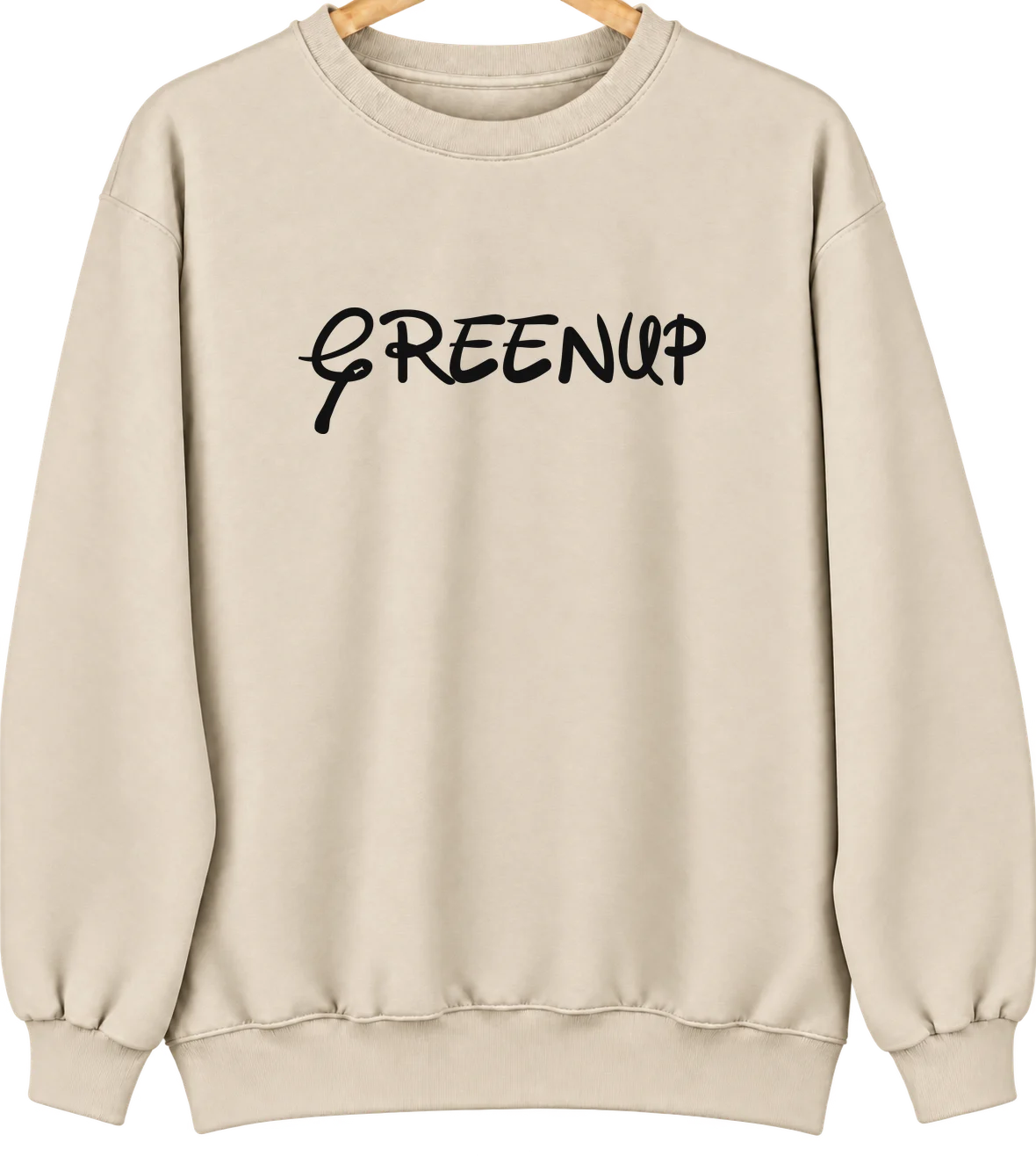 Greenup, Illinois Hometown Crewneck — Sand